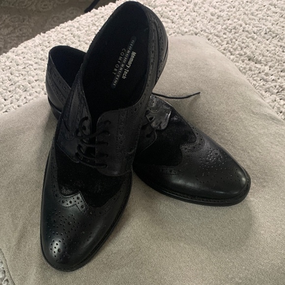 Giorgio Brutini Black Leather & Suede Wingtip Oxfords main image 5